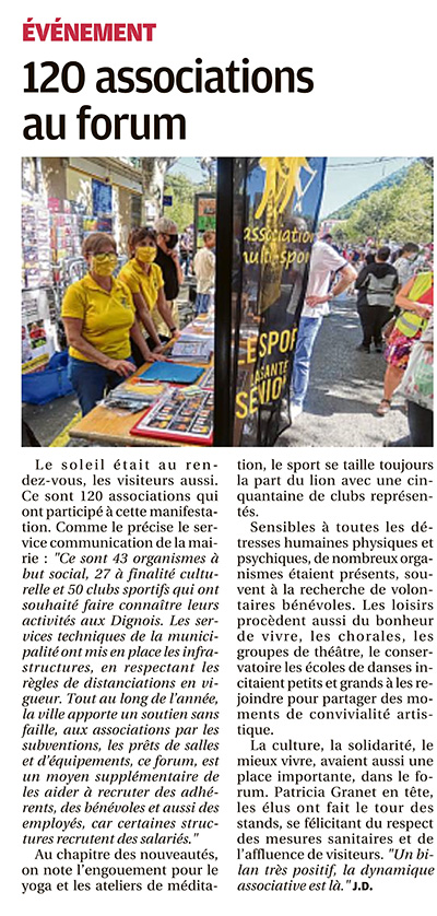 DIGNE SENIORS PLUS DANS LE JOURNAL