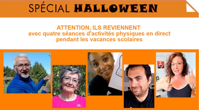 Quatre séances d'activités physiques en direct Quatre séances d'activités physiques en direct