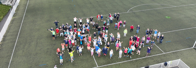 Une photo de tous les présents, prise à l’aide d’un drone, a permis d’immortaliser cette belle journée. Une photo de tous les présents, prise à l’aide d’un drone, a permis d’immortaliser cette belle journée.