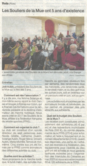 SOULIERS DE LA MUE : UNE AG ET UN ANNIVERSAIRE SOULIERS DE LA MUE : UNE AG ET UN ANNIVERSAIRE