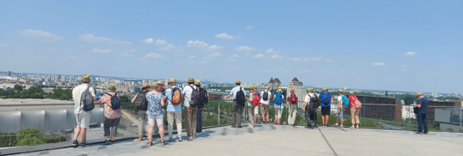 Vue depuis la terrasse de la Philarmonie de Paris Vue depuis la terrasse de la Philarmonie de Paris