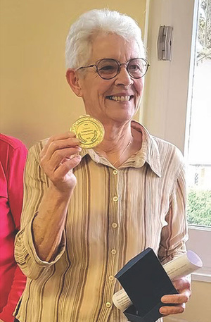 LA PRÉSIDENTE DE LA RS D'YTRAC MÉDAILLÉE